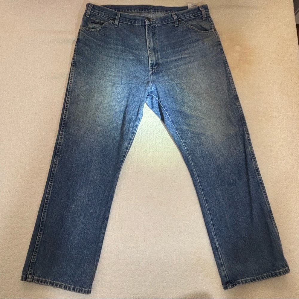 Dickies Men's Straight Jeans in Faded Blue